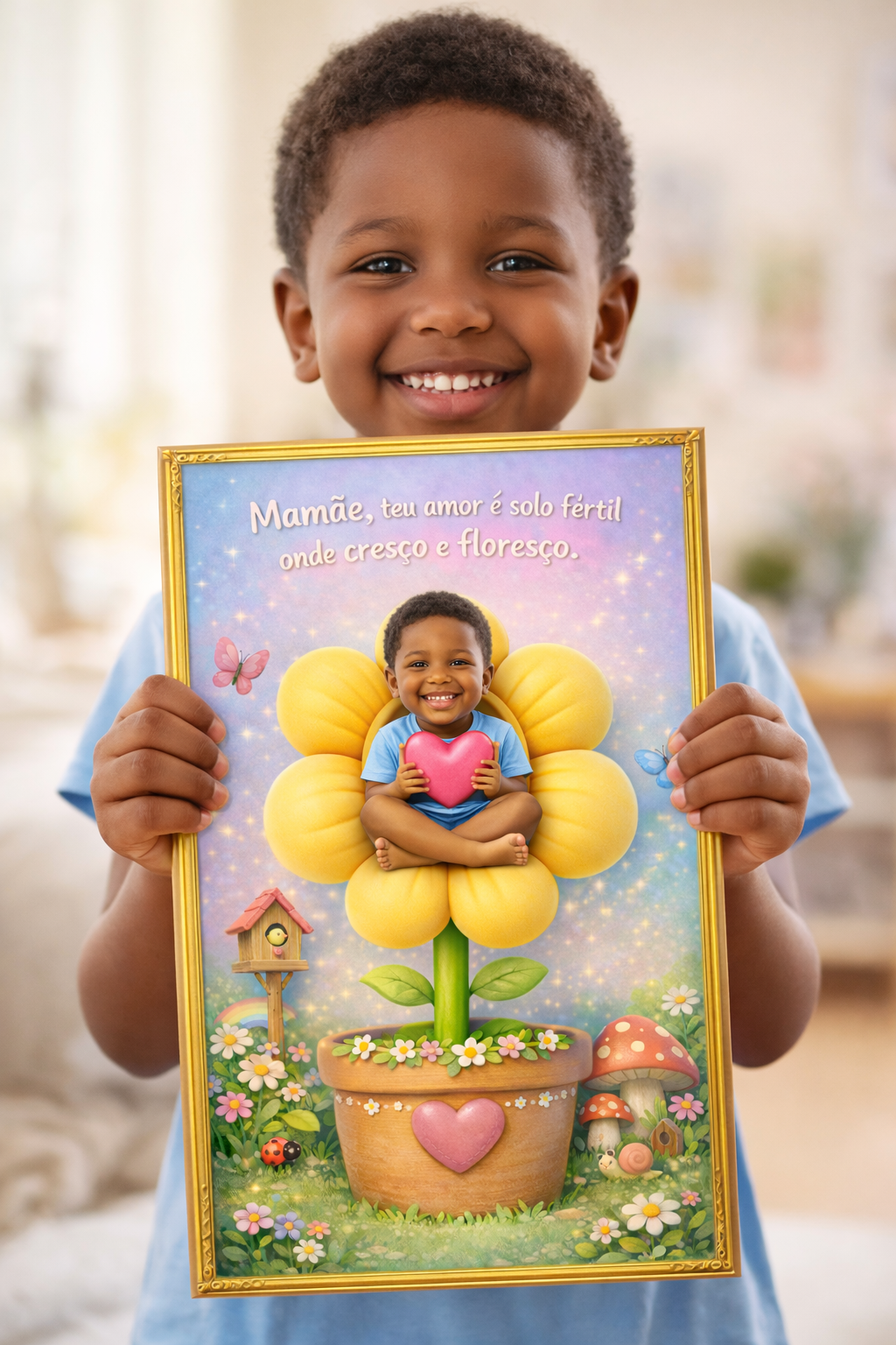 sorriso de agradecimento para mamãe